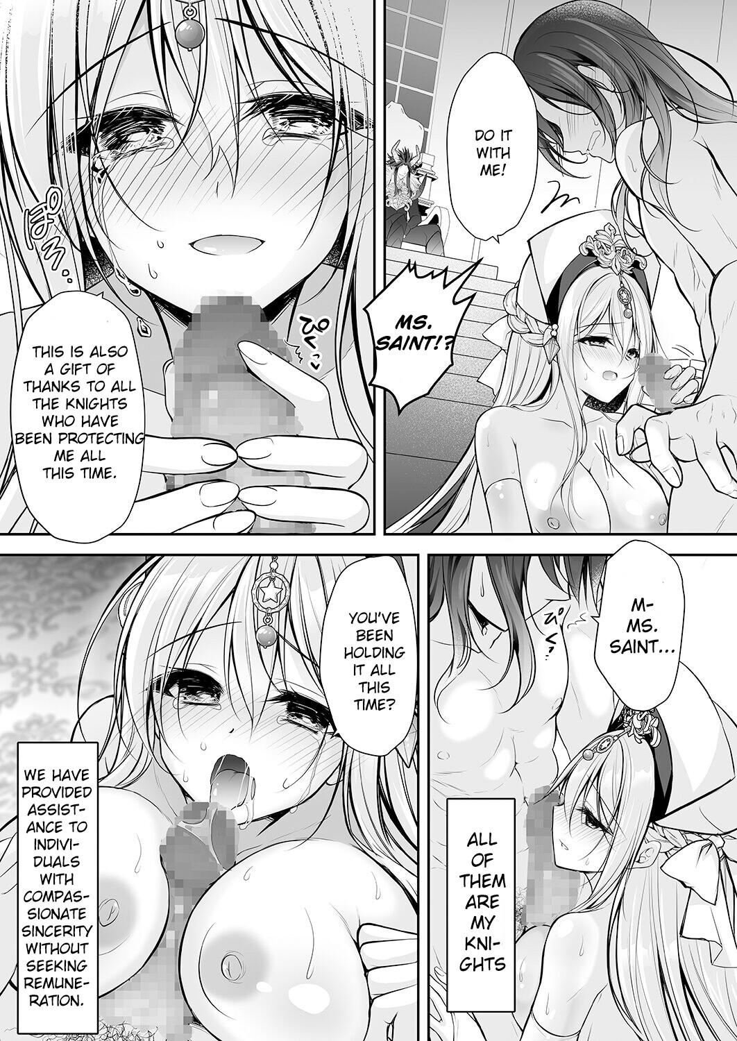 Hentai Manga Comic-Isekai Gangrape ~brainwashed saint is happy to change her job to become a meat toilet~-Read-36